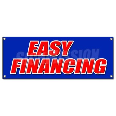 Signmission EASY FINANCING BANNER SIGN money cash credit finance payment bank B-Easy Financing